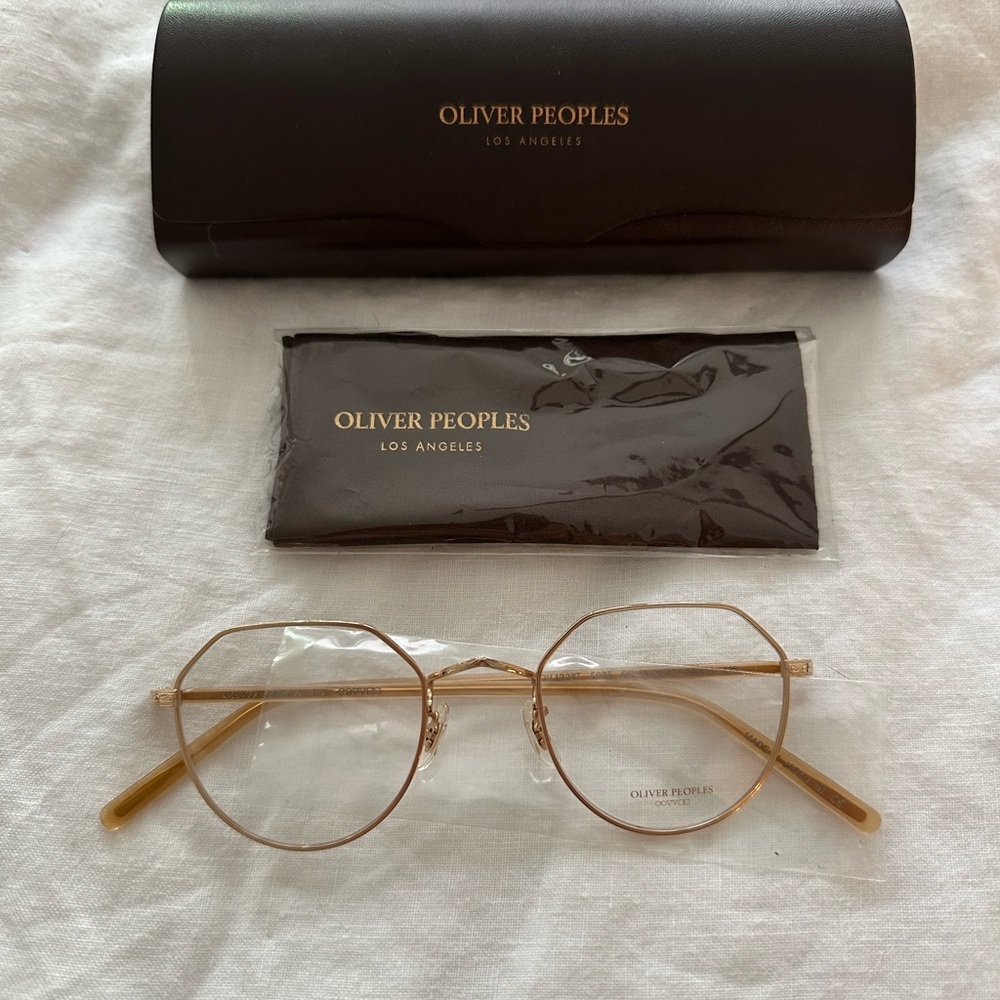 Oliver Peoples - OP-43 30TH Gold Round Glasses